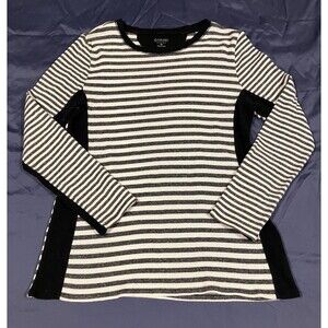 Calvin Klein Performance Women's XL Long Sleeve Shirt Athletic Top Striped